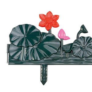 <strong>Edgings</strong> Lawn Flowerbeds Plant <strong>Borders</strong> Easy Installation <strong>Wood</strong> Looking Garden Fence White Indoor/Outdoor Nature Courtyard - Product Image 5