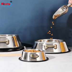 Grosir murah mangkuk hewan peliharaan baja tahan karat tempat makan anjing dan kucing Modern untuk penggunaan luar ruangan - Product Image 3