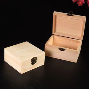 Wooden Storage Boxes Set 3Pcs Lockable Flip Top Jewelry Organizer Desktop <b>Box</b> Handmade Wood Material China Origin - Product Image 4