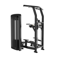 Máquina de Gimnasio Comercial de Alta Resistencia Brightway: Máquina Asistida para Dominadas, Selectorizada, para Entrenamiento de Fuerza Sentado, con Asistencia para Dips