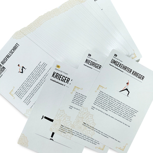 Tùy Chỉnh Tạo Ra Cá Nhân Thiết Kế Chất Lượng Cao 300G Lõi Trắng Giấy Matt Varnishing Yoga Asana Thẻ Boong Cho Trẻ Em Và Mẹ - Product Image 5