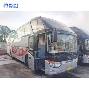 Kinglong-autobús escolar de segunda mano, autobús de segunda mano ZK6129, 49 asientos