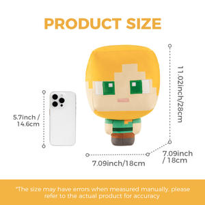 Peluche MINISO Serie <span class=keywords><strong>Minecraft</strong></span> N.10 Alex, Giocattolo Imbottito di Alta Qualità per Bambini, Regalo Personalizzabile all'Ingrosso - Product Image 6