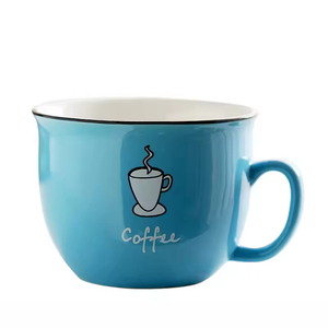 Cute Cartoon Ceramic Coffee Mug 201-300ml Capacity Dishwasher <b>Microwave</b> Safe Customizable Logo & Color Modern Design Party Use - Product Image 6