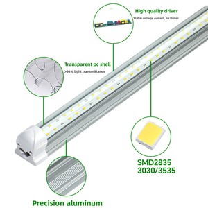 Lampada LED per Coltivazione Piante T8 a Spettro Completo in Lega di Alluminio IP55 ad Alta Efficienza, Illuminazione Supplementare a Spettro Personalizzato per Serra - Product Image 4