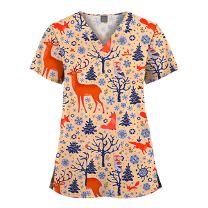 ชุดเครื่องแบบขัด2ชิ้นสำหรับคลินิกทันตกรรมพิมพ์ลายโลโก้ได้ตามต้องการสำหรับโรงพยาบาลสัตว์เลี้ยง - Product Image 3