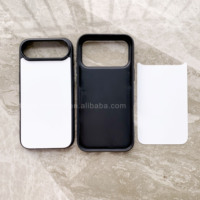 Coques de Téléphone à Sublimation 2D Vides en Caoutchouc Noir TPU PC pour iPhone 13 14 15 16 17 Pro Max
