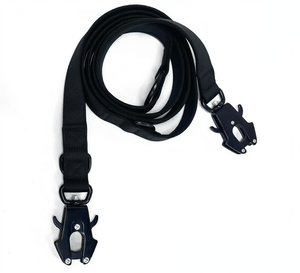 Quick Release Buckle Tactical Dog <b>Harness</b> Set With Frog Clip Leash Adjustable Heavy Duty Dog Vest Support Custom Logo - Product Image 5
