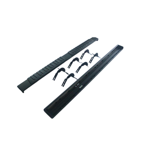 Zware-duty zilver+zwarte aluminium loopplank voor Dodge Ram 1500 2008-2010 |   Duurzame zijstappen met schroefbevestiging, complete set - Product Image 2