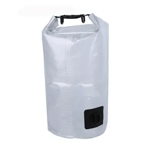Bolsa seca de Pvc personalizada de 2l, 3l, 5l, 10l, logotipo, bolsa seca ultraligera impermeable, bolsa seca ligera y transparente para exteriores