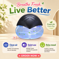 Purificateur d'air électrique à eau, humidificateur, diffuseur, aromathérapie, LED, pour maison, hôtel, voiture, CE, FCC, ROHS