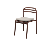 Table et chaise d'extérieur minimalistes en alliage d'aluminium, avec dossier créatif, pour cour, jardin, restaurant, villa, maison d'hôtes, mobilier de loisirs
