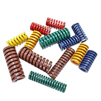 Ressort de compression en acier inoxydable jaune haute pression ISO pour moule d'injection plastique, charge légère, standard