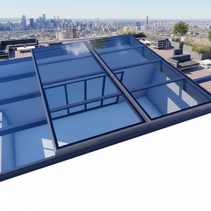 Claraboya Plegable Automática Insonorizada Moderna, Ventana de Techo de Bajo Costo para Edificios, Hogares, Sótanos, Patios y Terrazas, Diseño Gráfico - Product Image 5