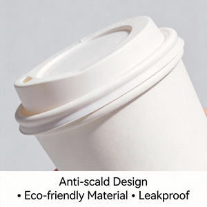 Personalizzabile doppia parete usa e getta tazza di caffè di carta <span class=keywords><strong>con</strong></span> coperchio eco-friendly e senza terra colori personalizzati per il campeggio - Product Image 3