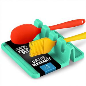 Reposa Utensilios de Silicona para Cocina <span class=keywords><strong>Zulay</strong></span>, Libre de BPA, Resistente al Calor, Base Antiderrames para Cucharas, Uso en la Estufa - Product Image 1