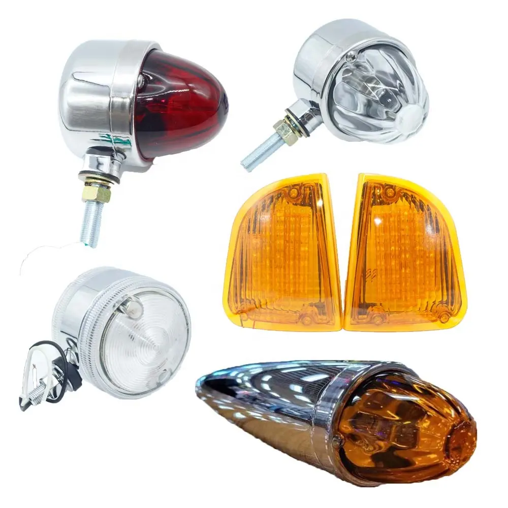 12V Marker Lights LED Truck Trailer Side Bullet Light Amber Watermelon Truck Lamp