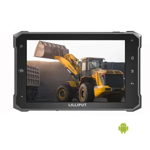 Tablet Komputer Industri Monitor Telemetri Kendaraan Genggam, Tablet Android 7 Inci dengan Ekstensi Docking