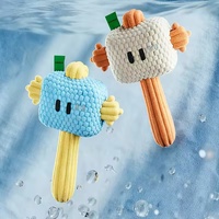 Jouet créatif en peluche pour chien, résistant à l'usure, doux, couineur, résistant aux morsures, portable, pour tirer la corde et nettoyer les dents