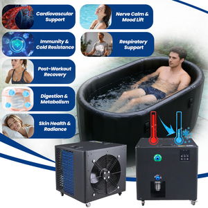 เครื่องทำความเย็นสำหรับอ่างน้ำแข็ง ZT พร้อมปั๊มหมุนเวียนน้ำประหยัดพลังงานประสิทธิภาพสูง ลดการสูญเสียพลังงาน เครื่องทำความเย็นสำหรับอ่างน้ำแข็งพร้อมปั๊ม - Product Image 5