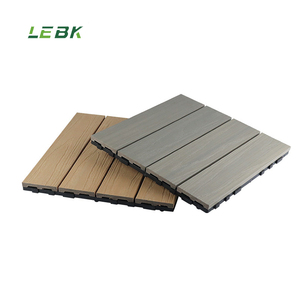 Carreaux de sol modernes à emboîter antidérapants 300*300mm Carreaux de <span class=keywords><strong>terrasse</strong></span> en WPC Carreaux de sol imperméables Carreaux de jardin extérieur <span class=keywords><strong>Terrasse</strong></span> de parc - Product Image 3