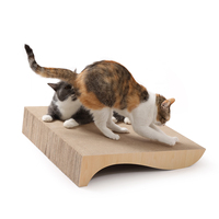 Meuble pour animaux de compagnie innovant 2-en-1 : griffoir ondulé empilable et transat pour chat