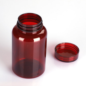 <b>200ml</b> transparent sealed PET plastic <b>bottle</b> for health supplement capsules, vitamin C, fish oil, and pharmaceutical packaging. - Product Image 4