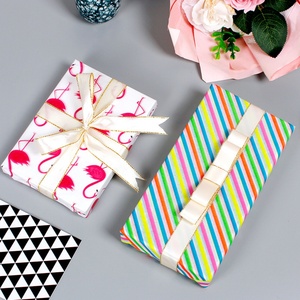 17g Flamingo Star and Dot <b>Tissue</b> <b>Paper</b> with Custom Logo Single-Sided PVC Coating for Gift <b>Wrapping</b> - Product Image 3