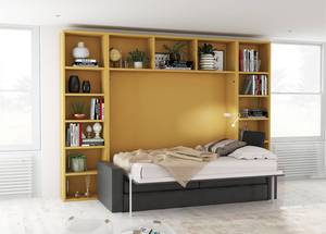 <span class=keywords><strong>Cama</strong></span> Moderna <span class=keywords><strong>Doble</strong></span> King-Size Tipo Murphy, Muebles de Dormitorio de Madera con Paneles Suaves, Diseños de Dormitorio para el Hogar - Product Image 5