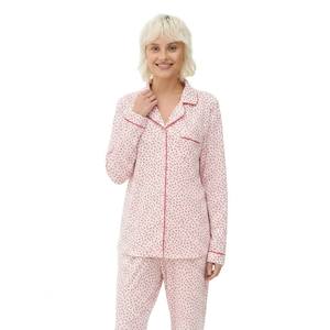 Ensemble de pyjama personnalisé pour femmes, vêtements de nuit en fibre de bambou, pyjama en coton pour femmes, vêtements de détente pour femmes - Product Image 2