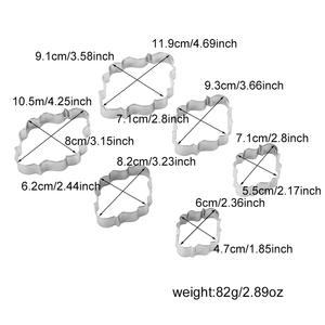 Vente chaude 6 pièces en acier inoxydable bénédiction cadre forme moule gâteau outils de cuisson <span class=keywords><strong>nuage</strong></span> forme Mousse <span class=keywords><strong>emporte</strong></span>-pièce - Product Image 6
