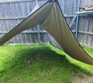 Pour Woqi Portable Camping Tente avec Pluie Fly <span class=keywords><strong>Tarp</strong></span> <span class=keywords><strong>Moustiquaire</strong></span> Nylon Parachute Conception Aluminium et Acier Poteaux pour Extérieur et Plage - Product Image 4