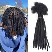 Nouvelle tendance mode élégante couleur naturelle 100% extensions de dreadlock de cheveux humains bruts pour le tressage