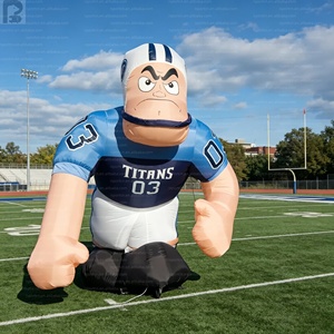 Mascota Inflable Gigante Personalizada <span class=keywords><strong>de</strong></span> Jugador <span class=keywords><strong>de</strong></span> Fútbol Americano, Modelo <span class=keywords><strong>de</strong></span> Personaje Inflable Publicitario para Deportes - Product Image 1