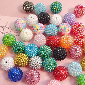 20mm Rhinestone <strong>Beads</strong> for Pens Fancy Chunky Bubblegum Spacer DIY <strong>Beads</strong> for Beadable Pens Candy Sparkle Bling Ball <strong>Beads</strong> - Product Image 6
