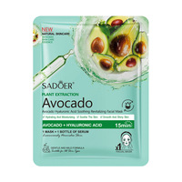 Masque à l'acide hyaluronique aux fruits - Apaisant, réparateur, hydratant et nourrissant pour revitaliser la peau. Vente en gros d'usine. 25 ml