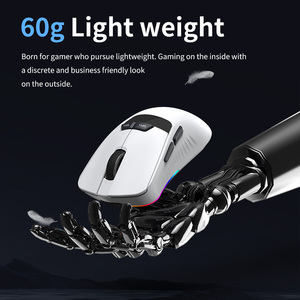 Sản Xuất Không Dây Gamer Chuột OEM Tùy Chỉnh Có Dây Chơi Game Không Dây Bt Chuột 2.4G 3311V Cảm Biến Thái Lên đến 12000 Dpi - Product Image 3