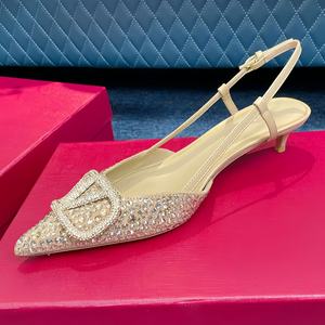 Summer High Heel Sandals Diamond Inlaid Design Pointed Toe High Heels Fashion Luxury Brand Outdoor Women's Party High Heels - Product Image 5