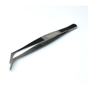 Ensemble de pinces à épiler en acier inoxydable, outils de réparation électronique de précision incurvés, 4 pièces - Product Image 2