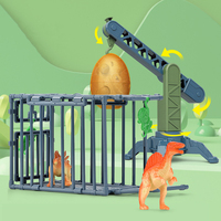 Mainan Dinosaurus MST Toys, Trek Balap Fleksibel Dunia Dinosaurus, Edukatif, Rakit Trek Dinosaurus, Mobil Slot untuk Anak-anak