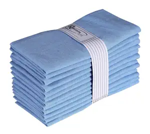 High-quality sold directly from Chinese manufacturers bamboo sage green blue embroidered custom cloth napkins with logo
