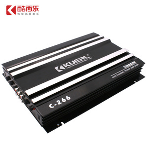 เครื่องขยายเสียงรถยนต์ Kuerl C-266กำลังขับ5,800วัตต์แบบ4/3/2แชนแนลสำหรับอัปเกรดระบบเสียง - Product Image 4