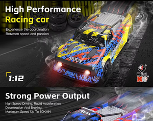 WLtoys 124020 1:12 Bürstenloser 4WD <span class=keywords><strong>RC</strong></span>-Rennbuggy 60km/h Metallrahmen mit LED-Lichtern 2,4GHz RTR - Product Image 1