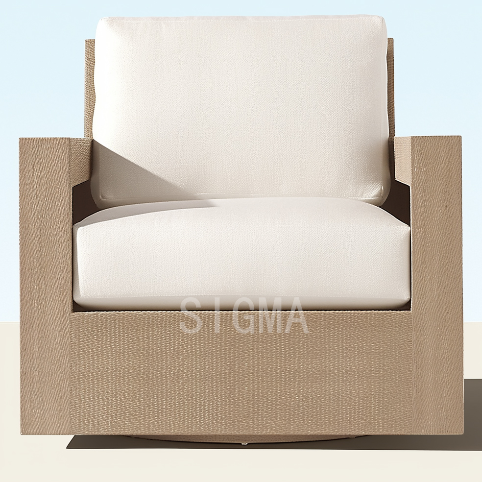 2023 Outdoor Patio Garden Sofa Wood Furniture Teak Sofa Heavy Duty Outdoor Furniture