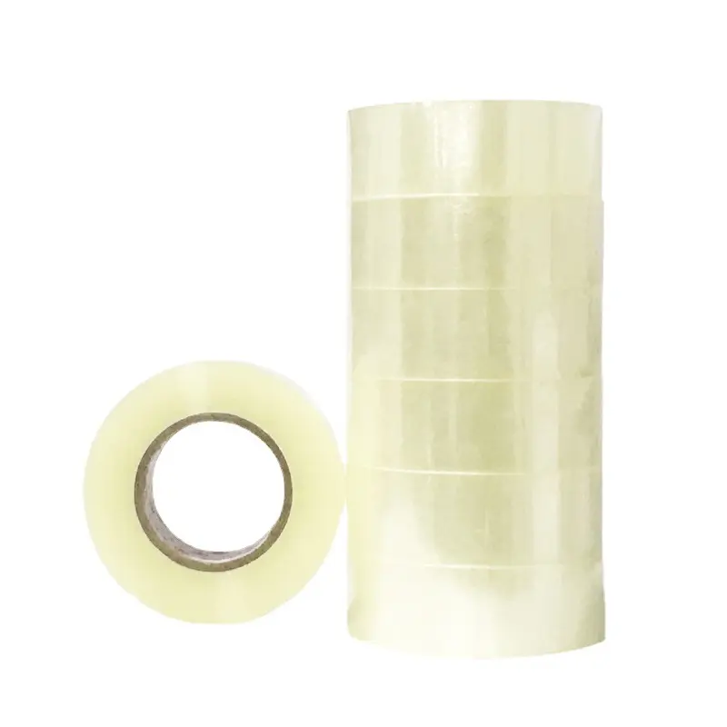 Custom Good Quality Self Adhesive Tape Roll Adhesiva Transparent Clear Packing Tape for Sealing Cartons