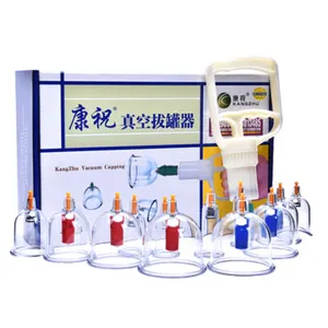 Kangzhu-máquina de acupuntura profesional china, máquina de ventosa al vacío para el cuerpo, 12 tazas