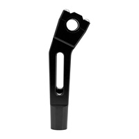 Abrazadera de elevadores de manillar de motocicleta de 10 pulgadas negra para Harley Touring Sportster Dyna Softail Electra Glide FXDB