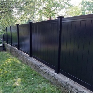 Valla DE PRIVACIDAD DE PVC negro para seguridad de PVC de patio trasero/valla de privacidad 6*8 pies - Product Image 2