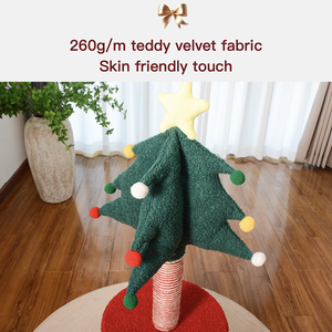 Giáng sinh vui vẻ sisal mèo gãi bài + Tổ 1 lớp mèo cây dễ dàng để lắp ráp - Product Image 2