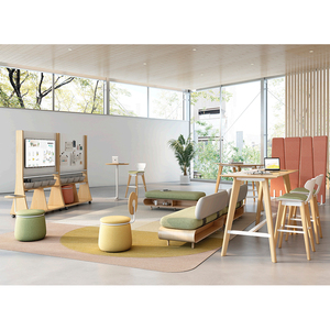 Sillón de Oficina Moderno y Lujoso con Respaldo Alto Acústico para 2 Personas, Muebles de Oficina para Visitantes JT con Respaldo Alto JT - Product Image 6